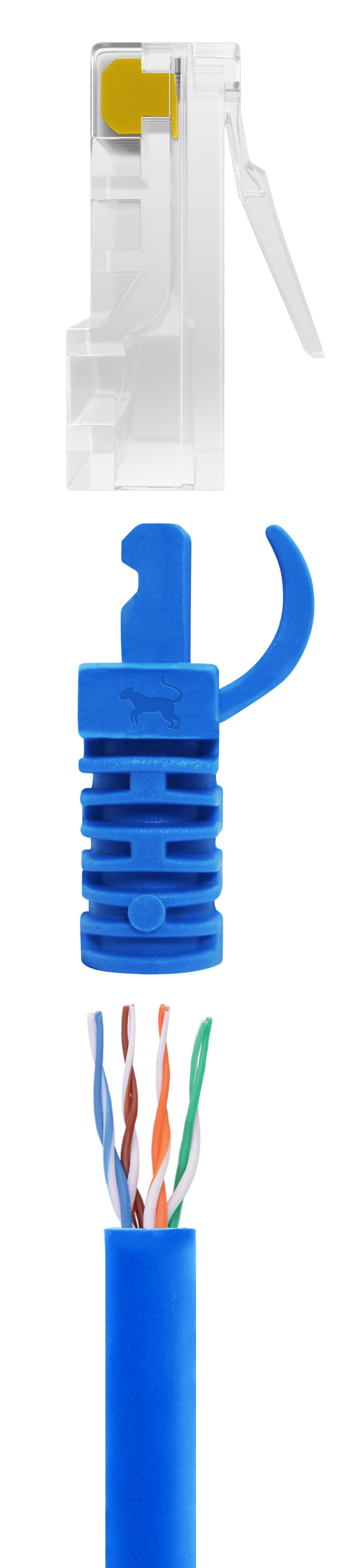 Cabo de rede Cat6A premium para data centers